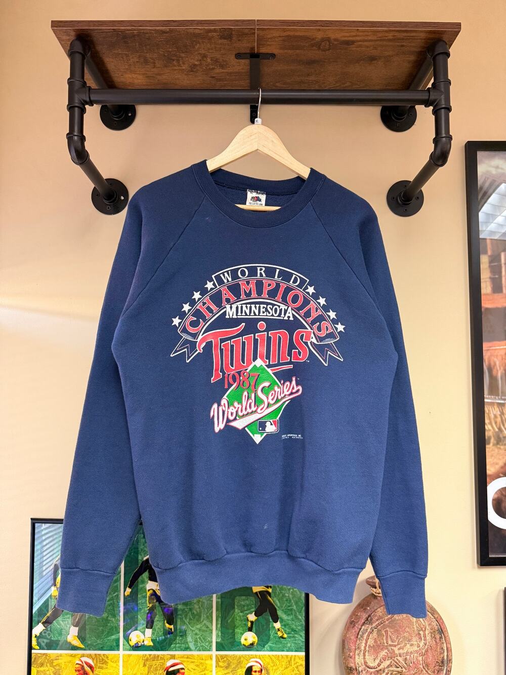 1987 Minnesota Twins World Series 80s Vintage MLB Baseball Crewneck Sweatshirt